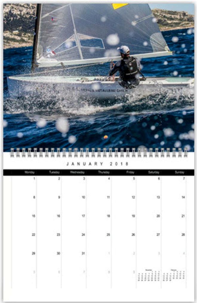 2018 Finn Class Calendar ©  Robert Deaves
